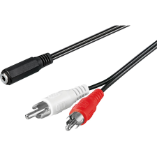 Goobay 50442 3.5mm Jack anya - 2x RCA apa Kábel (1.4m) (50442) kábel és adapter