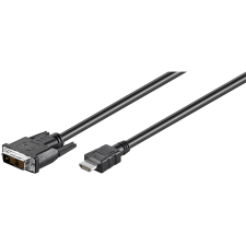 Goobay 50581 DVI-D - HDMI 1.4 Kábel 3m - Fekete (50581) kábel és adapter