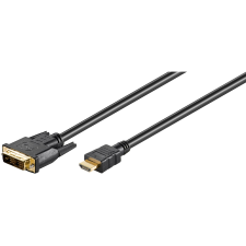 Goobay 51581 DVI-D apa - HDMI 1.4 apa kábel 3m - Fekete (51581) kábel és adapter
