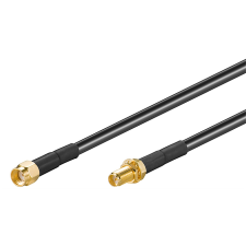 Goobay 51679 RP-SMA WLAN antenna kábel 10m - Fekete (51679) kábel és adapter