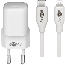 Goobay 61084 USB-C Hálózati töltő - Fehér (5V / 3A) (61084) mobiltelefon kellék