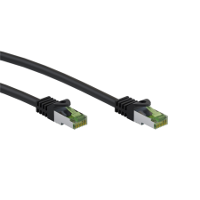 Goobay 61100 S/FTP CAT8.1 Patch Kábel 20m - Fekete (61100) kábel és adapter
