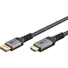 Goobay 65270 DisplayPort 1.2 - HDMI 2.0 Kábel 3m - Szürke (65270) kábel és adapter