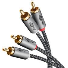 Goobay 65294 2x RCA apa - 2x RCA apa Kábel (3m) kábel és adapter