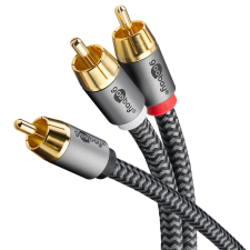 Goobay 65303 RCA apa - 2x RCA apa Kábel (10m) kábel és adapter