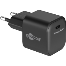 Goobay 65331 USB-C Hálózati töltő - Fekete (45W) (65331) mobiltelefon kellék