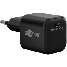 Goobay 65369 Nano USB-C Hálózati töltő - Fekete (65W) mobiltelefon kellék