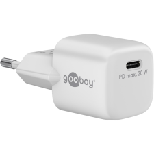Goobay 65404 USB Type-C GaN Hálózati töltő - Fehér (20W) (65404) mobiltelefon kellék