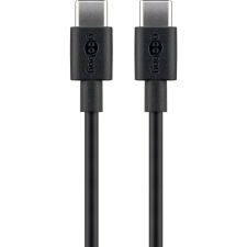 Goobay 66316 USB-C apa - USB-C apa 2.0 Adat és töltőkábel - Fekete (0.5m) (66316) kábel és adapter