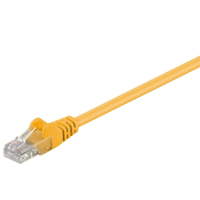Goobay 66810 Szerelt UTP kábel 0,25 m, sárga kábel és adapter