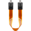 Goobay 67244 Type-F antenna hosszabbító kábel 0.3m - Narancs (67244)