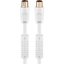 Goobay 67275 Koax zavarszűrős antenna kábel 10m - Fehér (67275) kábel és adapter