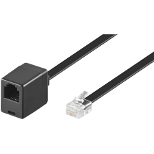 Goobay 68263 Telefon Hosszabbító kábel 3m - Fekete (68263) kábel és adapter