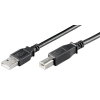 Goobay 68901 USB-A apa - USB-B apa 2.0 Adatkábel - Fekete (3m) (68901)