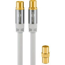 Goobay 70318 Koax antenna kábel 3m - Fehér (70318) kábel és adapter