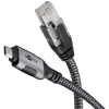 Goobay 70752 USB Type-C apa - RJ45 apa Adatkábel - Fekete/Szürke (5m) (70752)