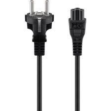 Goobay 70765 230V Hálózati tápkábel 2m - Fekete (70765) kábel és adapter