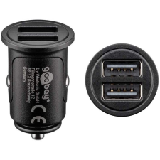 Goobay 71897 Autós USB-A töltő - Fekete (24W) mobiltelefon kellék