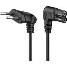 Goobay 73020 220V Euro Hálózati tápkábel 3m - Fekete (73020) kábel és adapter