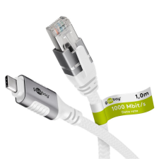 Goobay 74177 Fehér 3 M Cat6 F/UTP (FTP) kábel és adapter