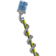 Goobay 74222 U/UTP Cat6a RJ45 Patch kábel 1m - Szürke (74222) kábel és adapter