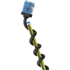 Goobay 74233 U/FTP Cat6a Patch kábel 1m - Fekete (74233) kábel és adapter