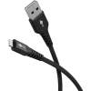 Goobay 74485 USB-A apa - Lightning apa 2.0 Adat és töltő kábel 0.5m - Fekete (74485)