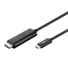 Goobay 77528 USB-C - HDMI kábel 1.8m - Fekete