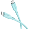 Goobay 77744 USB kábel USB 2.0 1,5 M USB C Türkizkék