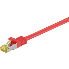 Goobay 91589 S/FTP CAT7 Patch kábel 1m - Piros (91589) kábel és adapter