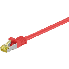 Goobay 91616 S/FTP CAT7 Patch kábel 3m - Piros kábel és adapter