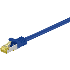 Goobay 91628 S/FTP CAT6A Patch kábel 7.5m - Kék (91628) kábel és adapter