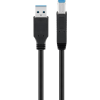 Goobay 93654 USB-A apa - USB-B apa 3.0 Nyomtató kábel - Fekete (3m) (93654)