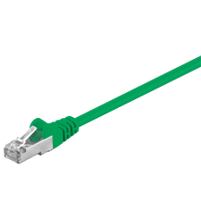Goobay 95547 S/FTP CAT 5e Patch kábel 1.5m - Zöld (95547) kábel és adapter