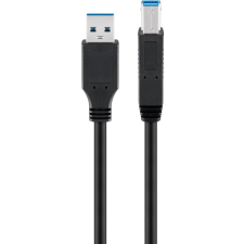 Goobay 95721 USB-A apa - USB-B apa 3.0 Nyomtató kábel - Fekete (0.25m) kábel és adapter