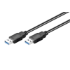 Goobay 96117 USB-A apa - USB-A apa 3.0 Összekötő kábel - Fekete (5m)