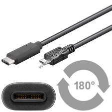 Goobay csatlakozó kábel USB-C -> micro USB 60cm - A készlet erejéig! kábel és adapter