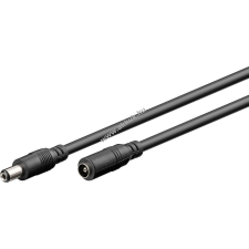 Goobay DC-hosszabbító kábel - átmérő 5,5x2,1mm - 3m fekete