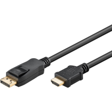 Goobay DisplayPort v1.1 - HDMI kábel 3m fekete (51958) (51958) kábel és adapter