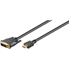 Goobay DVI-D - HDM kábel 1m fekete (51579) (go51579) kábel és adapter