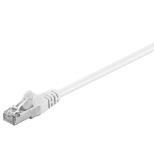 Goobay F/UTP CAT5e Patch kábel 0.25m - Fehér (93489) kábel és adapter
