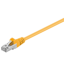 Goobay F/UTP CAT5e Patch kábel 50m - Sárga kábel és adapter