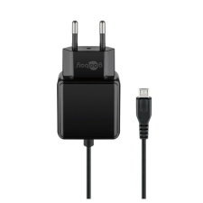 Goobay Hálózati Micro-USB töltő - Fekete (15W) mobiltelefon kellék