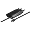 Goobay hálózati töltő micro USB csatlakozóval 1,5m fekete - A készlet erejéig!