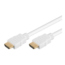 Goobay HDMI kábel aranyozott 1,5m fehér (31892) (31892) kábel és adapter