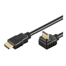 Goobay HDMI kábel aranyozott 5m, 90°, 4K (31919) (31919) kábel és adapter