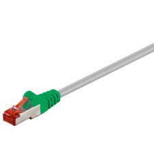Goobay S/FTP CAT6 Crossover patch kábel 1m - Szürke kábel és adapter