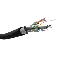 Goobay S/FTP CAT6 Patch kábel 100m Fekete (57197) kábel és adapter