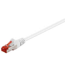 Goobay S/FTP CAT6 Patch kábel 15m - Fehér kábel és adapter