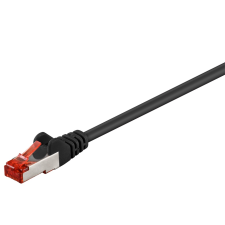 Goobay S/FTP CAT6 Patch kábel 1.5m - Fekete (95572) kábel és adapter